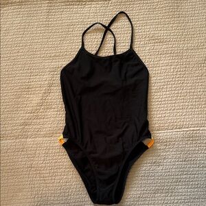 Jolyn suit.  Black with decorative sides.  Julian2 size 28.  EUC!